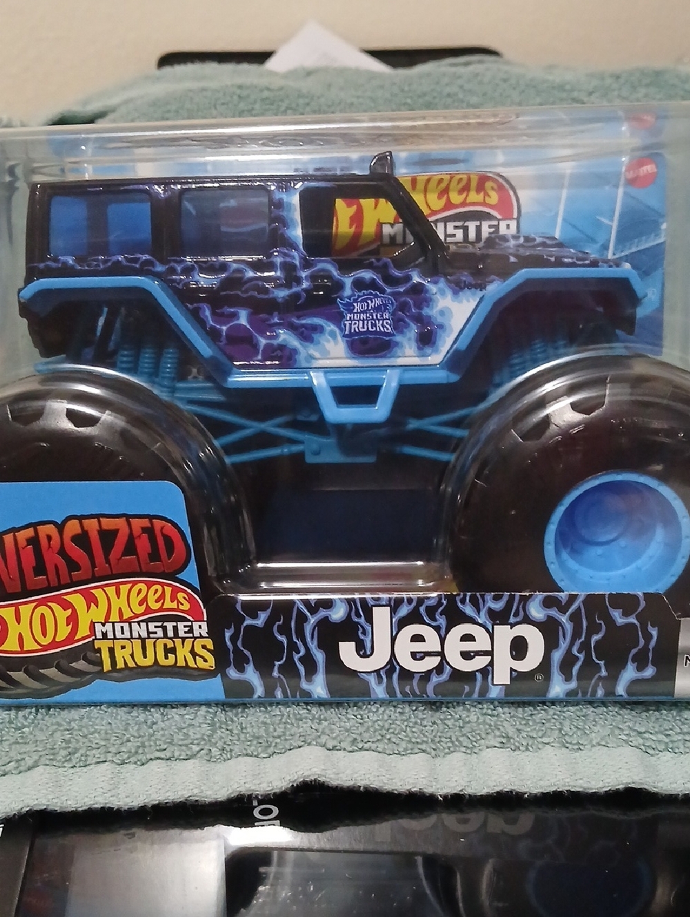 Jeep Hot Wheels Monster Truck  Toy - Blue